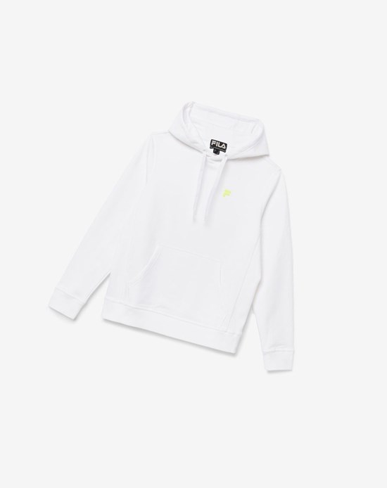 Fila Phoenix Hoodie Blanche Jaune | 124TAMXDQ