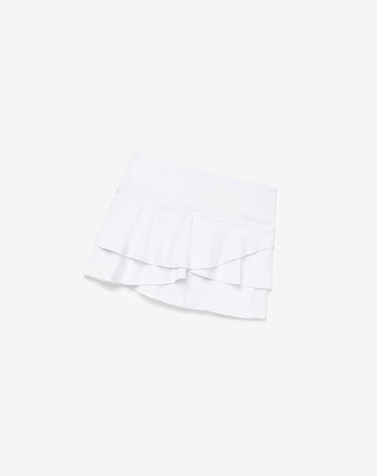 Fila Pickleball Tiered Printed Skort Blanche | 349EGYAML