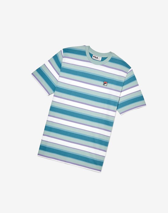 Fila Pietersite Tee Bleu Blanche | 139QLNHMS