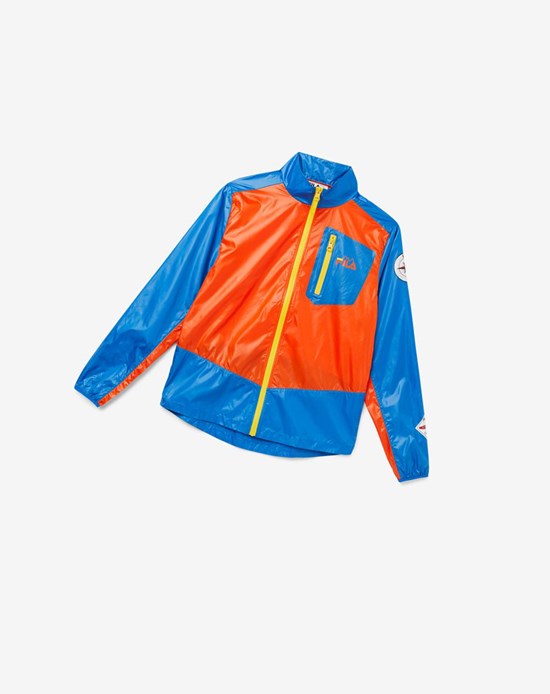 Fila Pinnacle Jacket Orange Bleu Citron | 928RFPBID