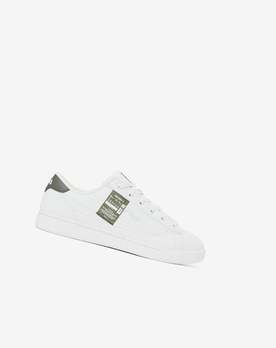 Fila Project 7 Court Ace Tennis Shoes Blanche Blanche Vert | 029QKHCIR