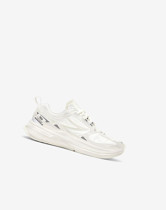 Fila Project 7 Curvelet Course Shoes Blanche Argent Noir | 593BPZESM
