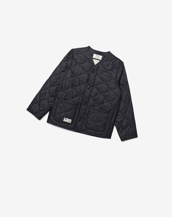 Fila Project 7 Legere Matelassé Jacket Noir | 498HUSJEV