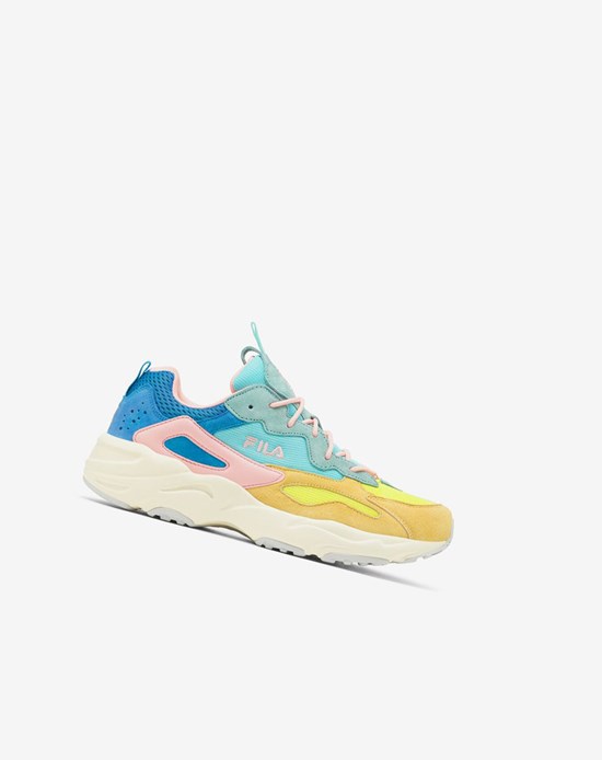 Fila Ray Tracer Lab Premium Sneakers Jaune Bleu | 415SHCAYO