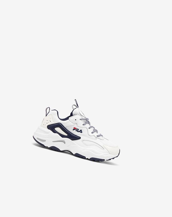 Fila Ray Tracer Sneakers Blanche Bleu Marine Rouge | 295JWVIGY