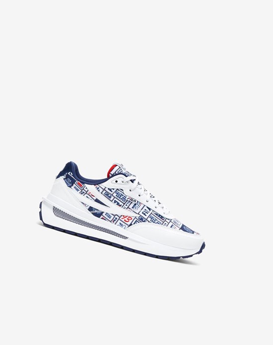 Fila Renno Patchwork Chunky Sneakers Blanche Bleu Marine Rouge | 194YWLXZG