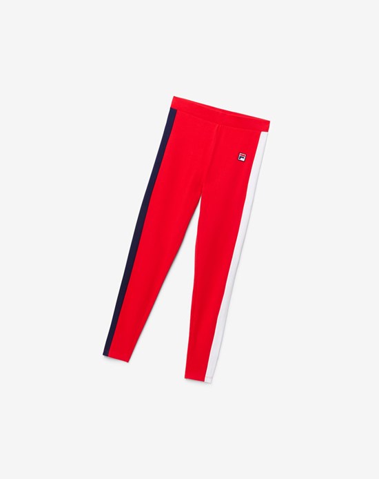 Fila Riviera Legging Rouge Blanche | 603BVOWQP