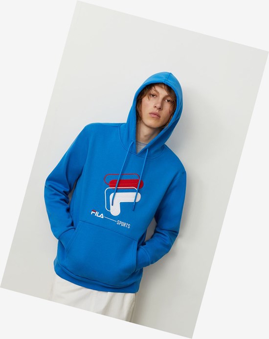 Fila Rocky Hoodie Directrblue | 749OFSKCH