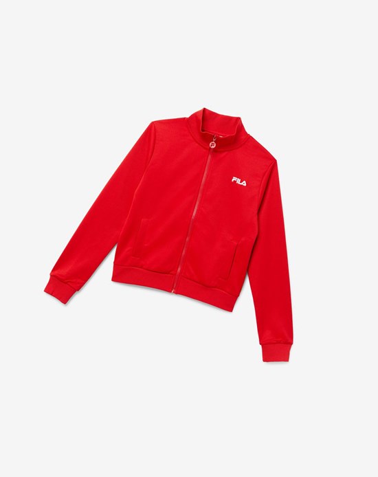 Fila Roopam Piste Jacket Rouge Blanche | 572YCHNVF