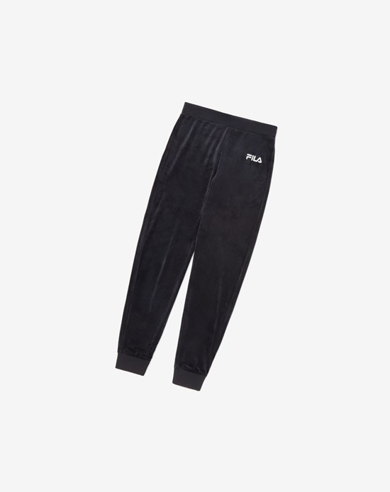 Fila Sara Velour Jogger Noir | 642ZOHSUD