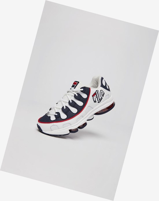 Fila Silva Trainer Tennis Shoes Wht/Fnvy/Fred | 924IUYBEV