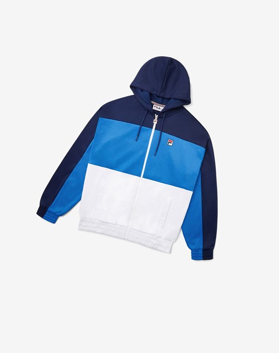 Fila Sky Hoodie Drblu/Peac/Wht | 493PLXGMY