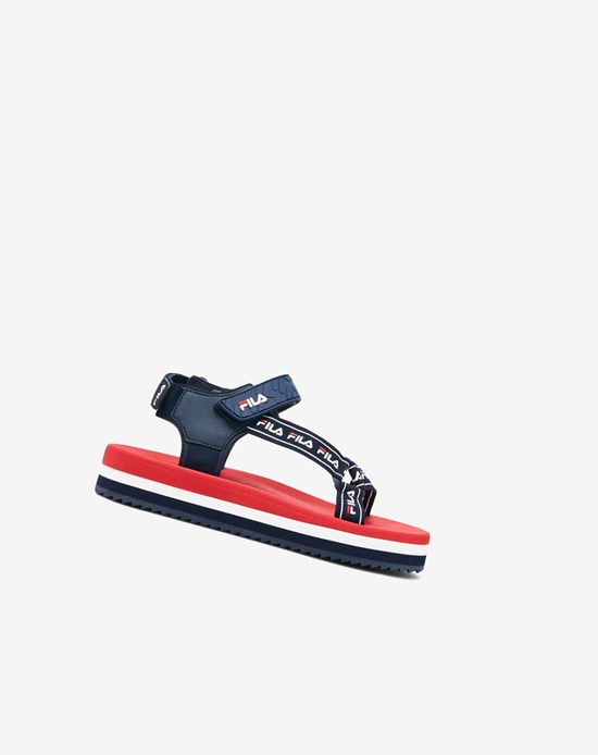 Fila Spettro Sandal Claquette Sandals Bleu Marine Rouge Blanche | 897RLEDMW