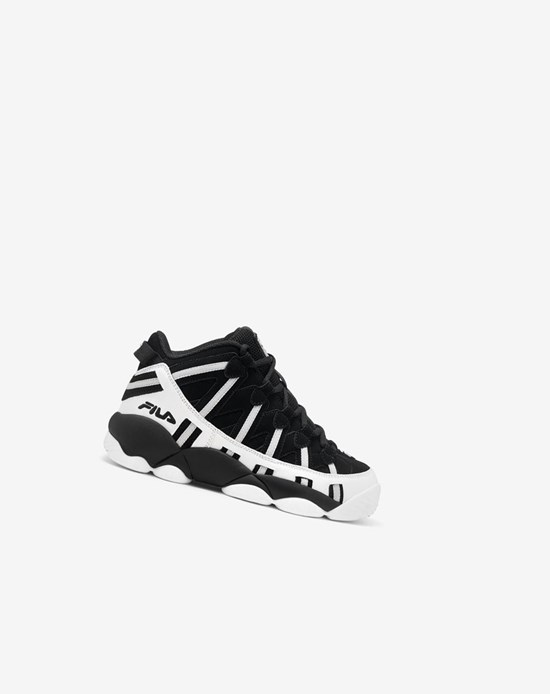 Fila Stackhouse Spaghetti Tennis Shoes Wht/Blk/Msil | 468KFMHWQ