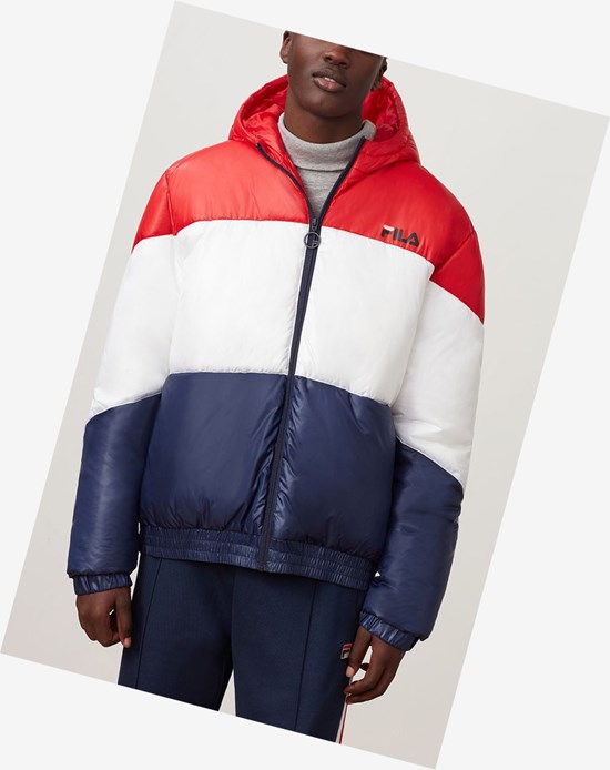 Fila Tatum Vent Jacket Cred/Wht/Peac | 754HFYVNI