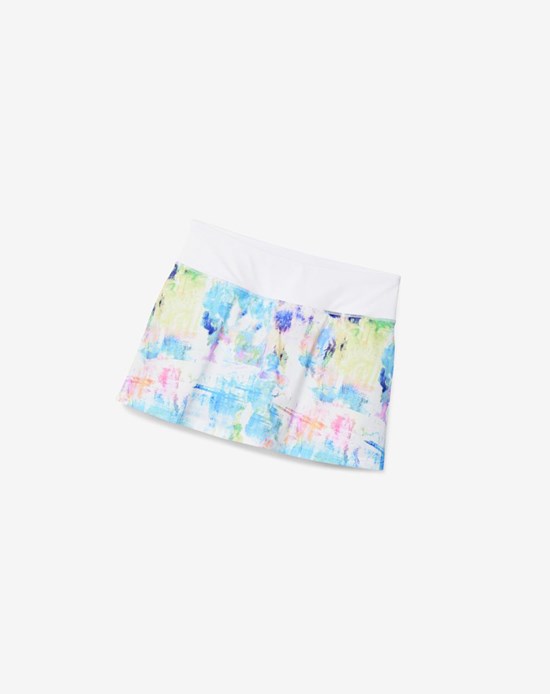 Fila Tie Breaker 13 1/2" Skater Skort Blanche | 213RHQAUV