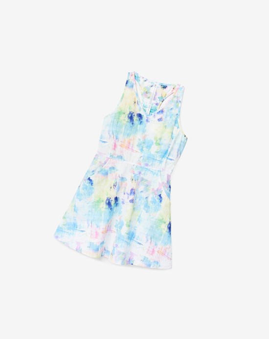 Fila Tie Breaker Robe 101 Tie Dye Print | 690OABNJS