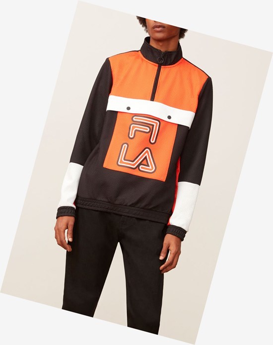 Fila Tiger Mesh 1/4 Zip Chrytomato | 571WRGHEL