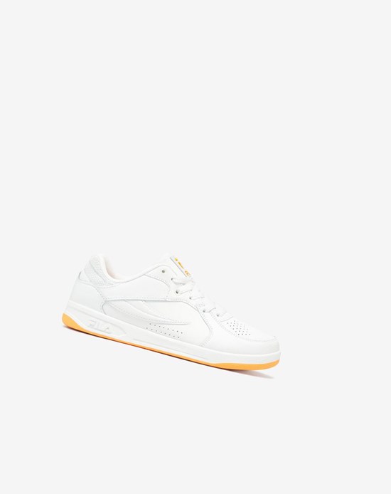 Fila Tn-83 Tennis Shoes Blanche Blanche Orange | 082GMFJIK