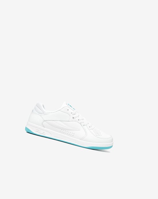 Fila Tn-83 Tennis Shoes Blanche Blanche Bleu | 318ULIGWO