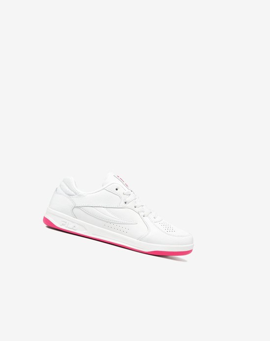 Fila Tn-83 Tennis Shoes Blanche Blanche Rose | 867QRVKIE