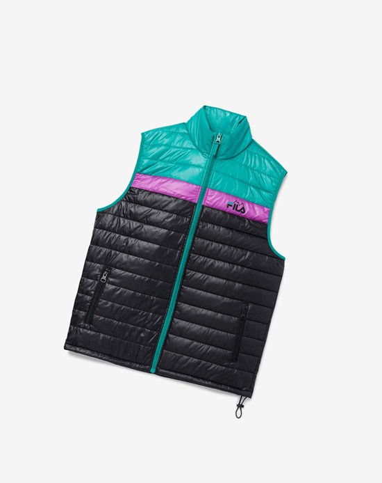 Fila Tri Vest Noir Vert Violette | 853BPMTFN