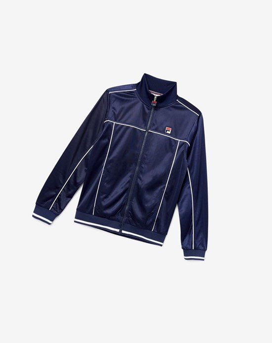 Fila Tricot Piste Jacket 410 Peacoat | 429IAOXHY