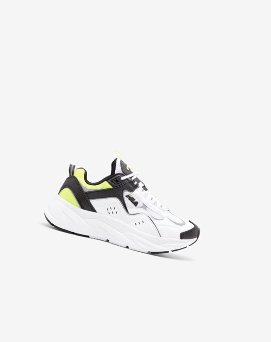 Fila Trigate Plus Tennis Shoes Blanche Noir Jaune | 068KMDAOE