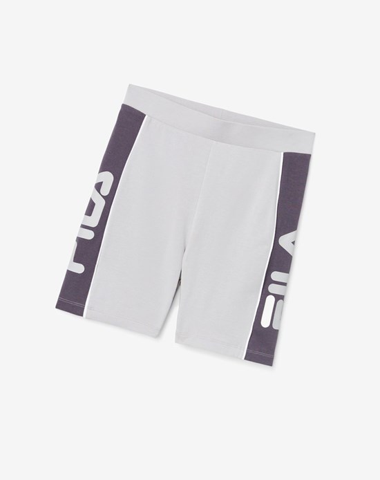 Fila Trina Bike Corta Argent Blanche | 172LZQCUM