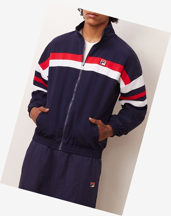 Fila Tyrell Vent Jacket Peac/Wht/Cred | 492CBJHDK
