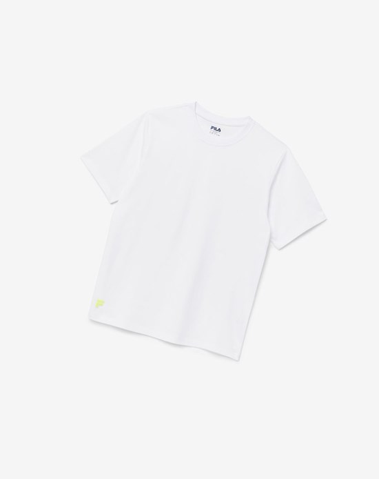 Fila Vinny Tee Blanche Jaune | 730XGQEFT