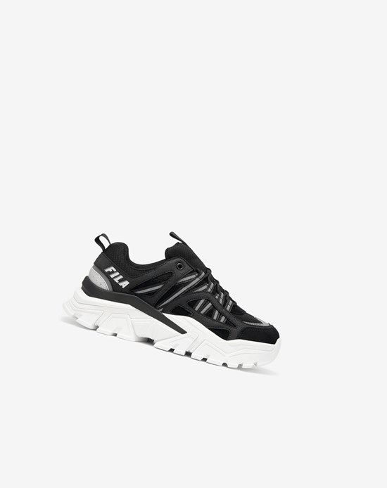 Fila Vitalize Chunky Sneakers Noir Blanche Argent | 240ZSPWIM