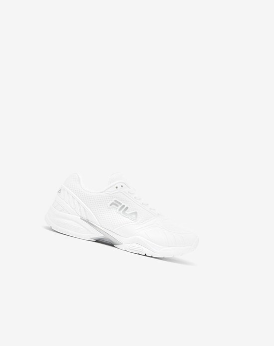 Fila Volley Zone Tennis Shoes Wht/Msil/Wht | 154SVEWKX