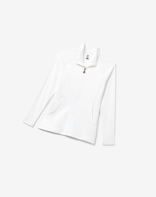 Fila White Line Jacket Blanche | 065RNJECX