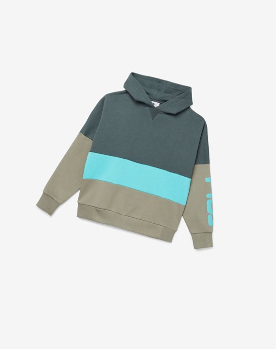 Fila Winn Hoodie Bleu Turquoise | 185JLRGWV