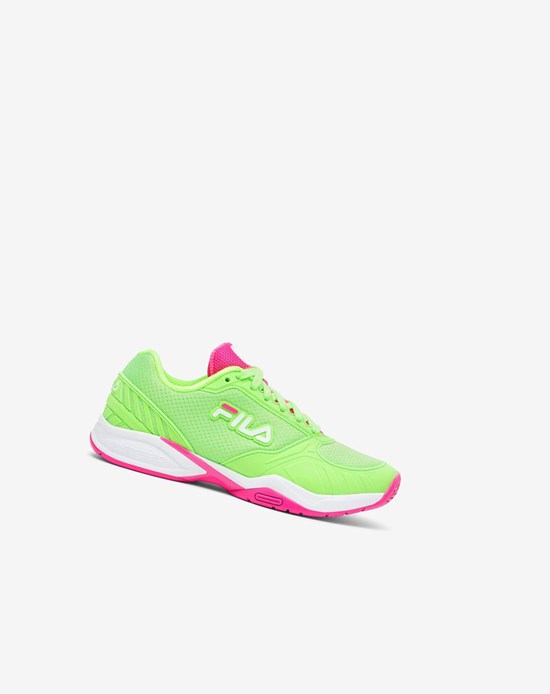 Fila Women’S Volley Zone Tennis Shoes Vert Blanche Rose | 023JVRLOC