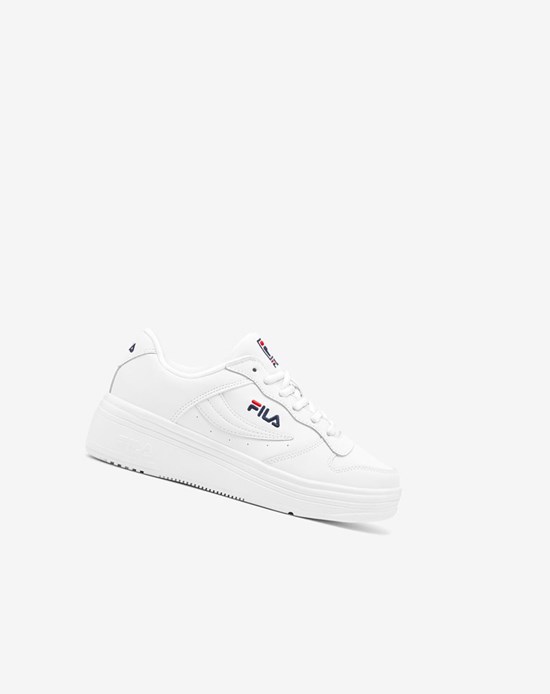Fila Wx-100 Tennis Shoes Wht/Fnvy/Fred | 124EKIOYC