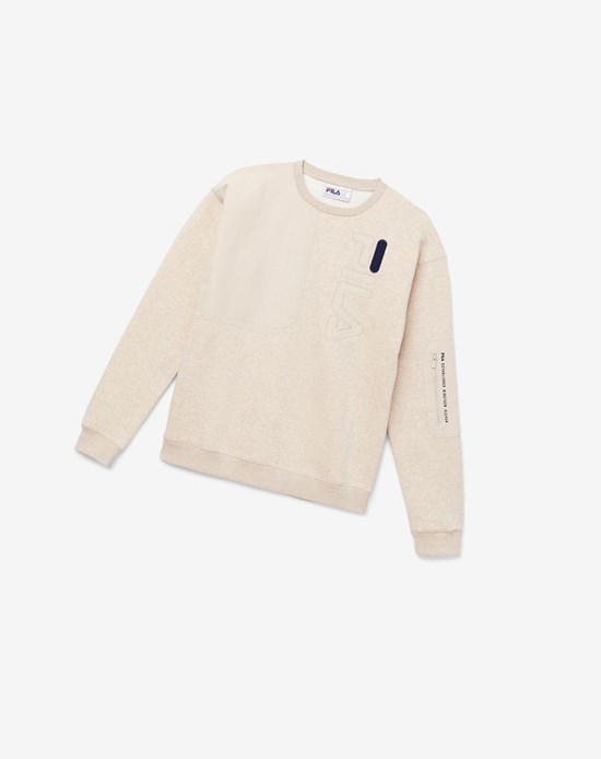 Fila Young Crew 222 Mushroom / Peacoat | 835ACDLSX